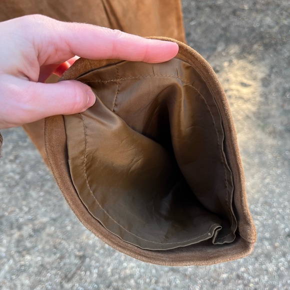 Y2K Genuine Leather Suede Jeans - Picture 13 of 16